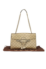 Gucci Guccissima Emily Medium Leather Shoulder Bag