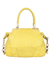 Coach Yellow Madison Pinnacle Abby Handbag