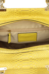 Coach Yellow Madison Pinnacle Abby Handbag