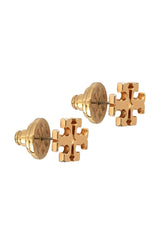 Tory Burch Gold Logo Stud Earrings
