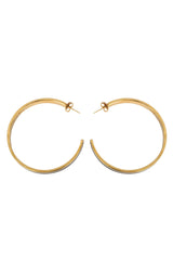 Fendi Ff The Fendista Bicolor Hoop Earrings
