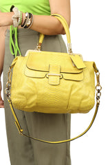 Coach Yellow Madison Pinnacle Abby Handbag