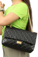 Chanel Black Reissue Large Shoulder Bag