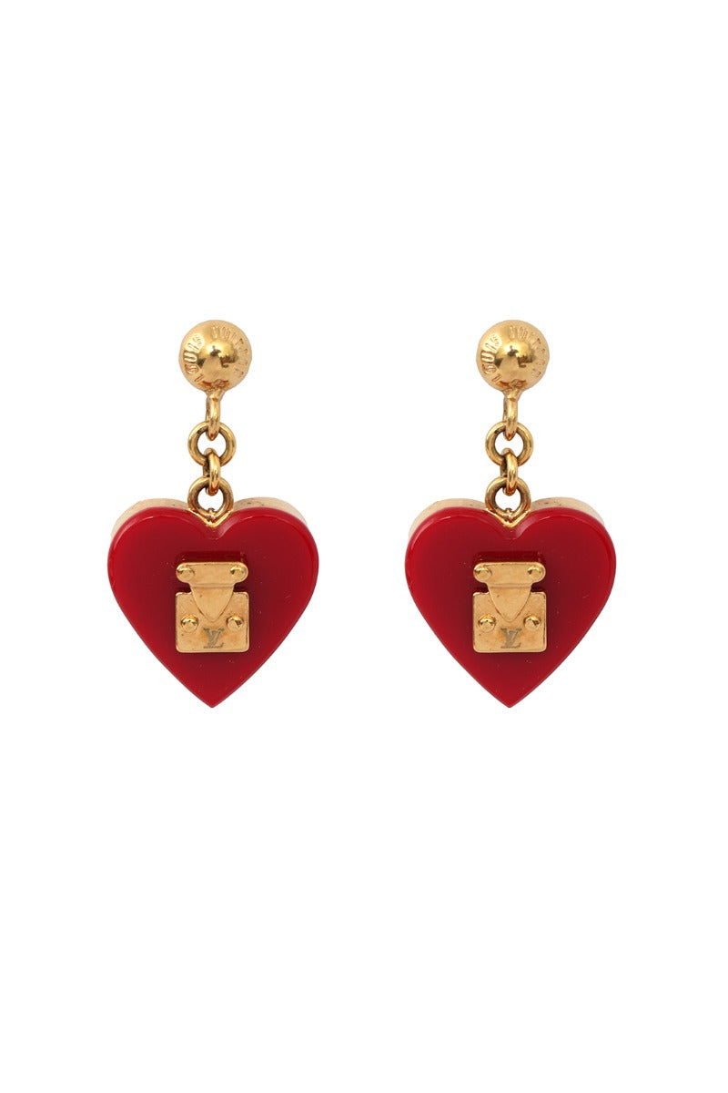 Louis Vuitton Lock Me Heart Earrings