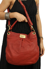 Marc Jacobs Classic Q Hillier Leather Hobo Bag