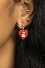 Louis Vuitton Lock Me Heart Earrings