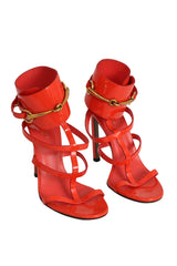 Gucci Size-37 Ursula Horsebit Ankle-Strap Sandals