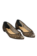 christian-louboutin-size-eu-38-lace-mesh-silver-spikes-flats