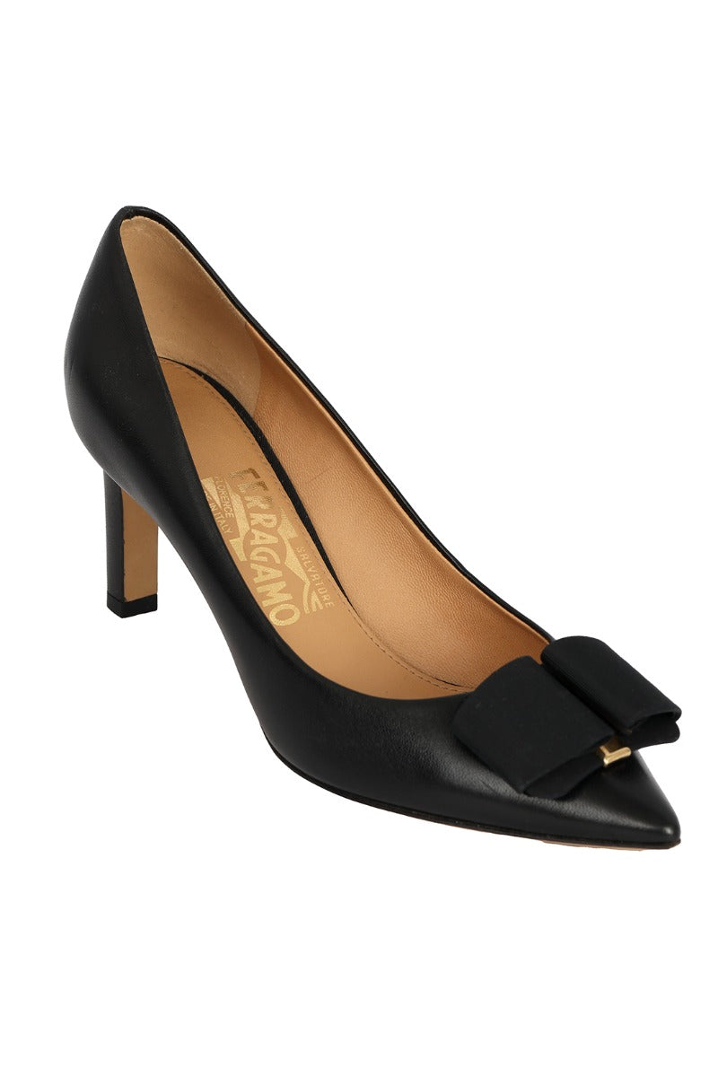 Salvatore Ferragamo Size-Us 5.5 Mimi Bow Pumps