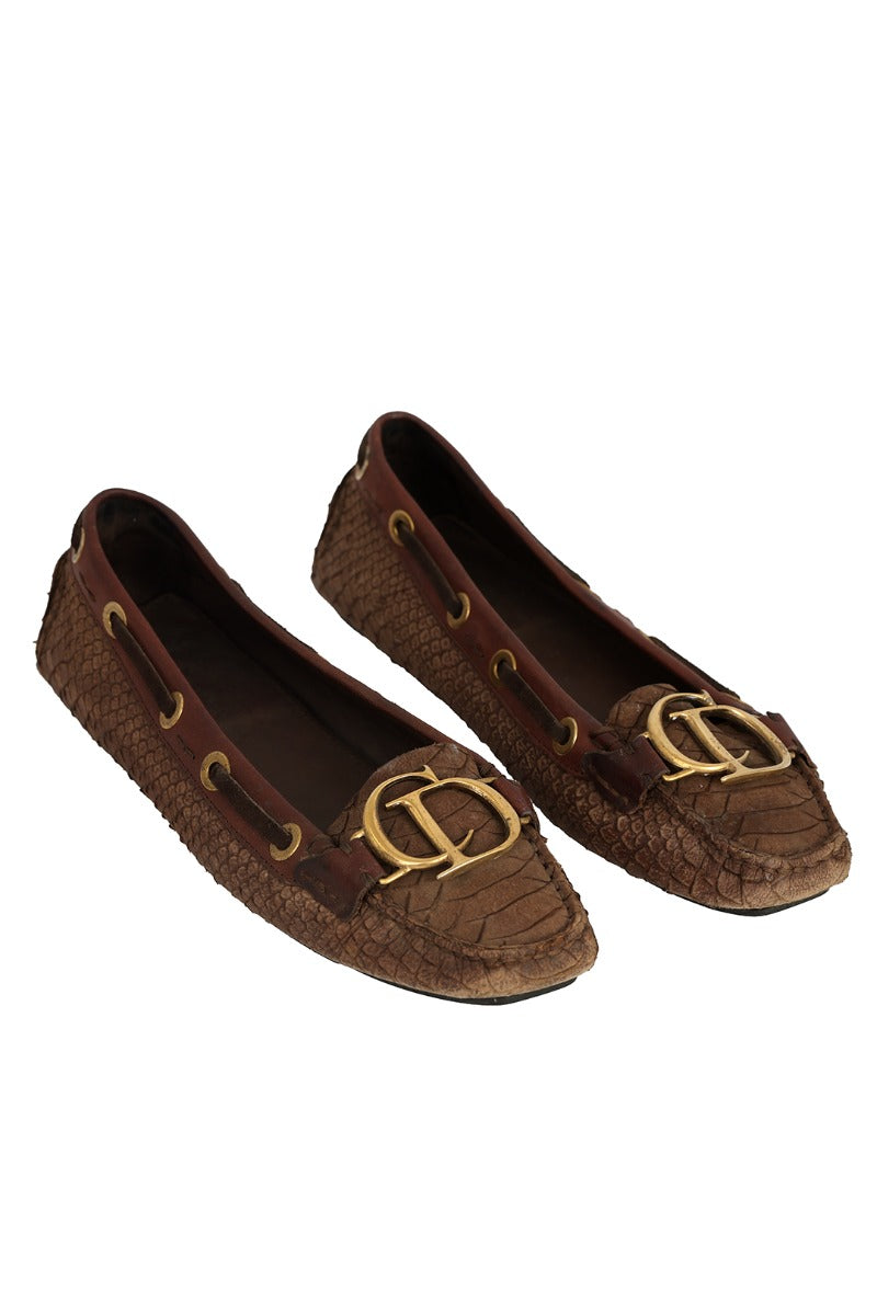 Christian Dior Size- EU 36 Python Leather Loafers