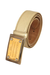 Dolce & Gabbana Size-75 Cm/30 Inch Gold Women'S Belt