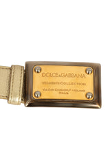 Dolce & Gabbana Size-75 Cm/30 Inch Gold Women'S Belt