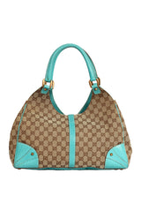 Gucci Canvas Nailhead Jackie Shoulder Bag