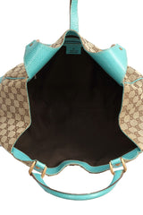 Gucci Canvas Nailhead Jackie Shoulder Bag