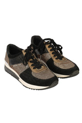 MICHAEL KORS SIZE EU-40 ALLIE STRIDE GLITTER CHAIN MESH SNEKAERS SNEAKERS 