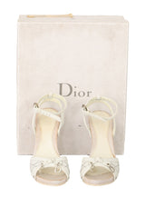 CHRISTIAN DIORSIZE EU 36 WHITE ACT SANDAL