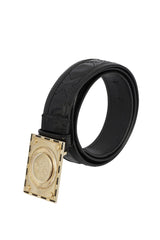 Versacesize- 90 Cm/ 36 Inches Black Patent Leather Belt