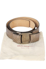 Salvatore Ferragamo Size-100 Cm/ 40 Inch Exotic Leather Belt