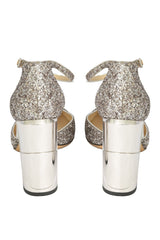Jimmy Choo Size- EU 38 Mabel 95 Silver Glitter Pumps