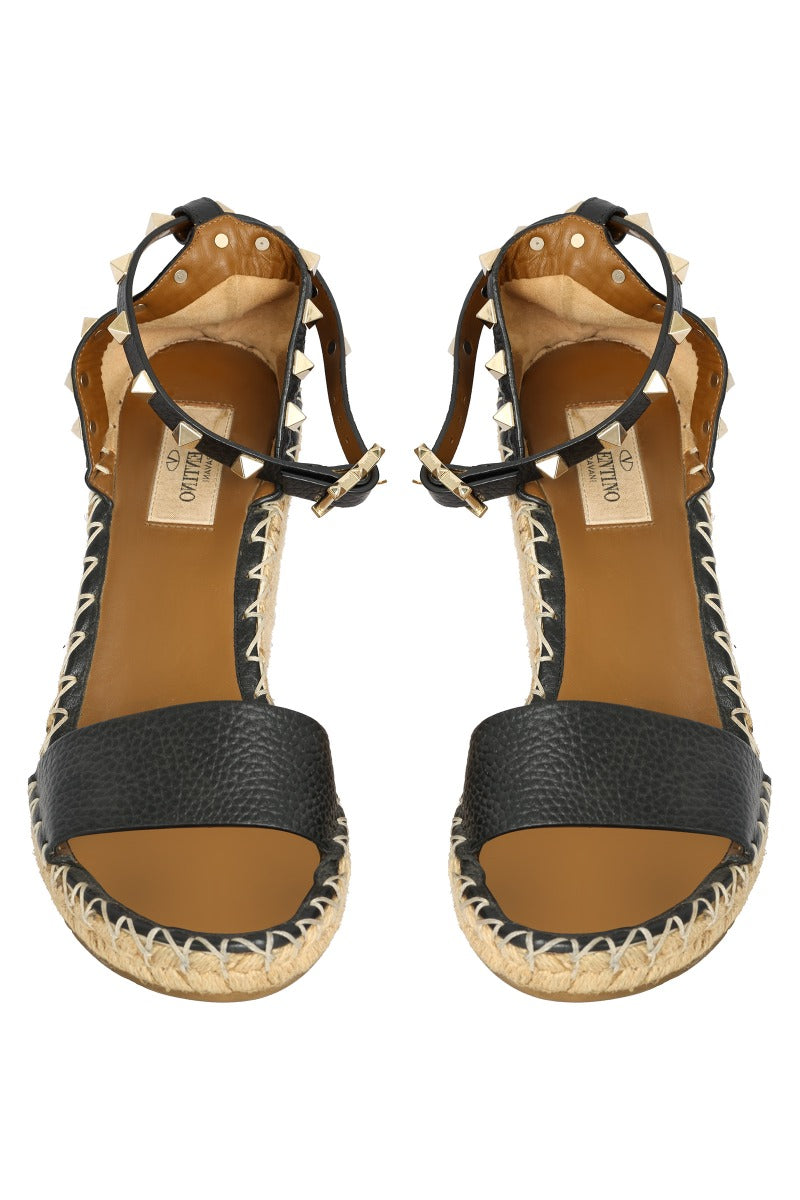 valentino-garavani-black-double-rockstud-wedge-heeled-sandals