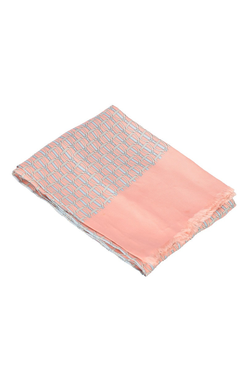 Gucci Pink 100% Silk Small Scarf