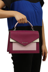 Michael Korscrossgrain Leather Satchel Bag