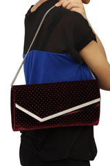 Jimmy Choo Emmie Velvet Clutch