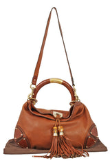 Gucci Leather Babouska Indy Top Handle Bag