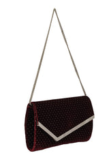 Jimmy Choo Emmie Velvet Clutch