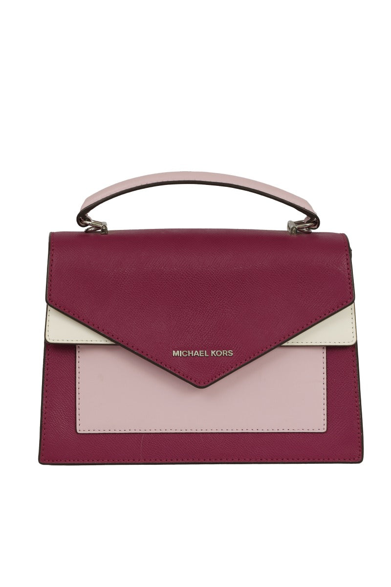 Michael Korscrossgrain Leather Satchel Bag