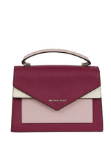 Michael Korscrossgrain Leather Satchel Bag