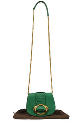 Roberto Cavalli Green Calfskin Sling Bag