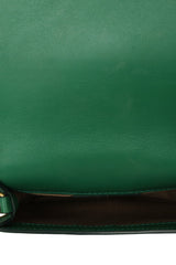 Roberto Cavalli Green Calfskin Sling Bag