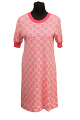 Gucci Size-M Pink Monogram Dress