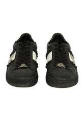 Balmain Size-42 Black Leather Trainers