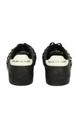 Balmain Size-42 Black Leather Trainers