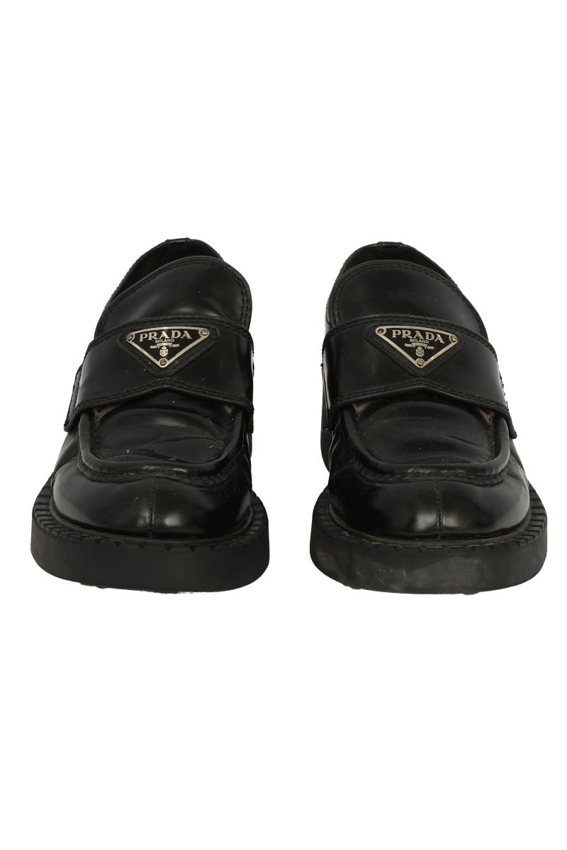 prada-size-39-black-brushed-leather-loafers