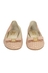 Salvatore Ferragamo Size-8.5 Vara Bow Flats