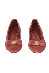 Salvatore Ferragamo Size-6D Vara Velvet Pumps