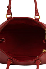 Prada Red Saffiano Large Lux Leather Tote Bag