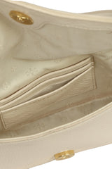 Tory Burch Off White Leather Flap Crossbody Bag