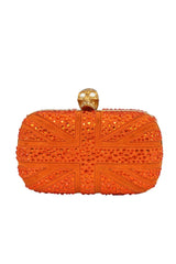 Alexander Mc Queen Britannia Skull Box Clutch