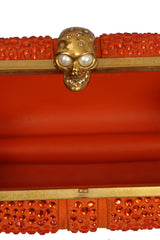 Alexander Mc Queen Britannia Skull Box Clutch