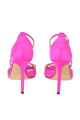 Jimmy Choo Size- EU 35.5 Liu 100 Fuchsia Satin Sandals