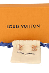 Louis Vuitton Iconic Gold Base Metal Stud Earrings