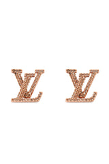 Louis Vuitton Iconic Gold Base Metal Stud Earrings