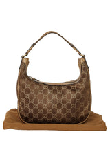 Gucci Brown Charmy Gg Small Hobo Bag