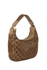 Gucci Brown Charmy Gg Small Hobo Bag