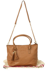 Tory Burch Brown Thea Convertible Tote Bag
