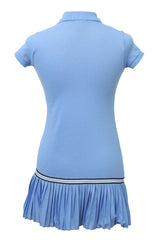 Polo Ralph Lauren Size-M Girls Blue Logo Polo Dress